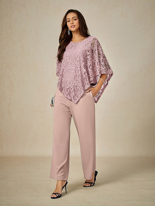 Women's Blouse Dressy Tops Lace Patchwork Layered Plain