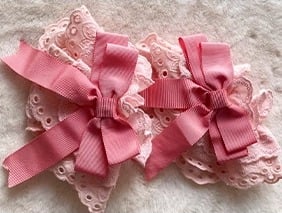 Hat / Pink Mini Wrist Cuffs