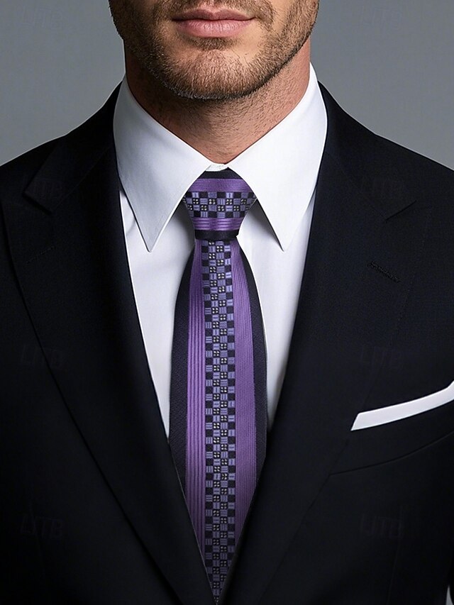 Positioning - Tie Men's Narrow Pattern 6cm Stripe