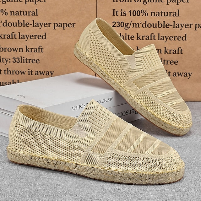 with Woven – Design Espadrilles Beige Men's Vacation