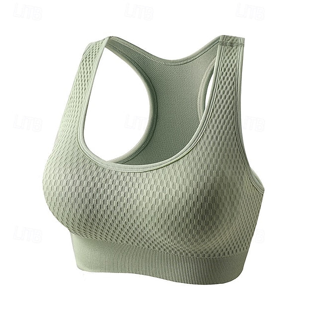 Women's High Support Sports Bra Running Bra Open Back Cross