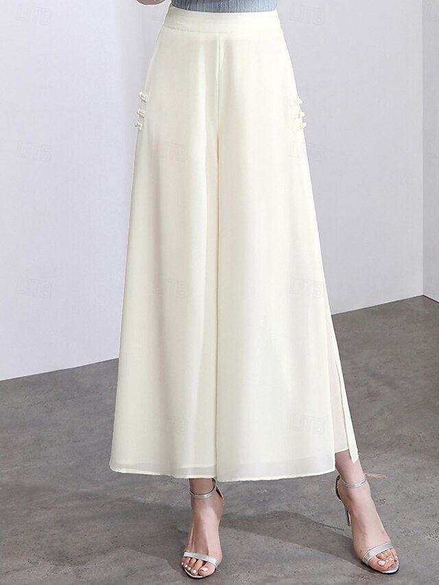 Women's Culottes Wide Leg Chinos Fashion Streetwear Casual