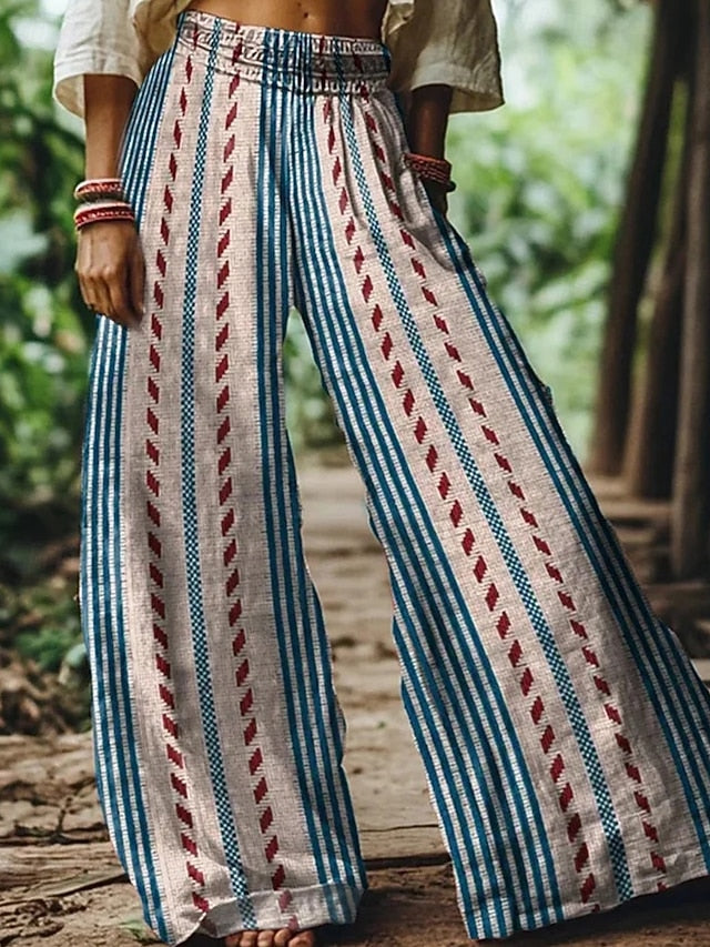 Women's Wide Leg Pants Trousers Palazzo Pants Fashion Boho