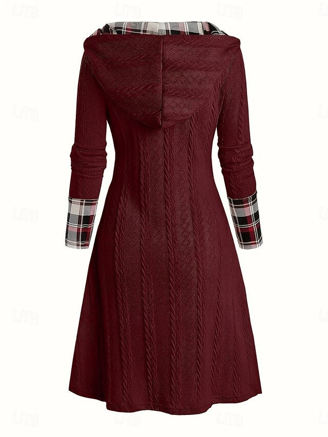 Christmas Women's Midi Dress A Line Dress Casual Daily