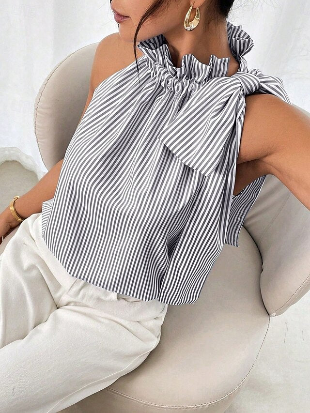 Women's Camisole Tank Top Print Striped Daily Casual