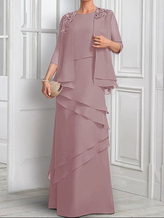 Bride A-Line the Elegant Dress Suit Mother Two of Piece Formal