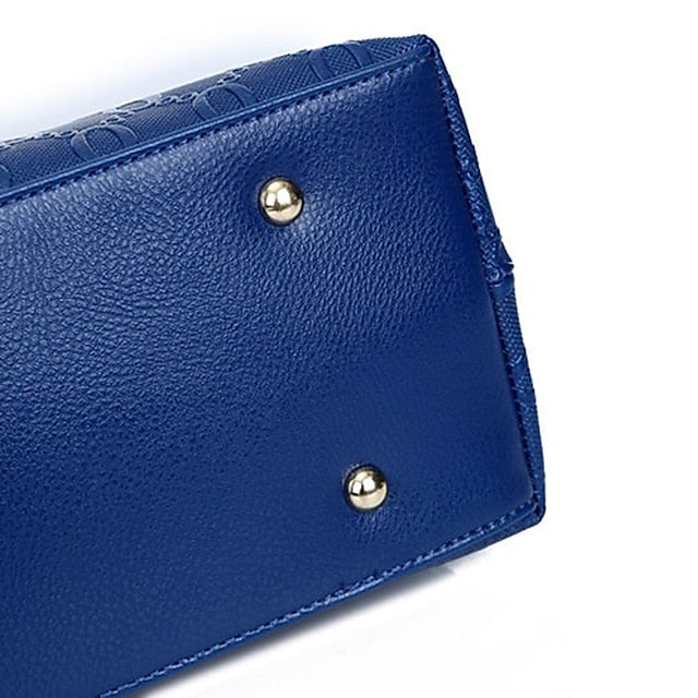 Purse Women's Leather Set Bag Pieces 4 PU