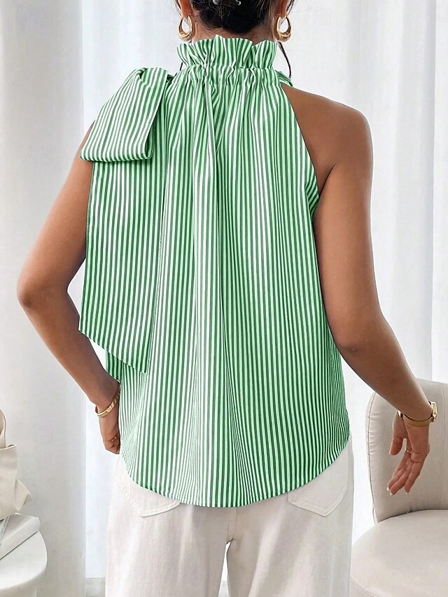 Women's Camisole Tank Top Print Striped Daily Casual