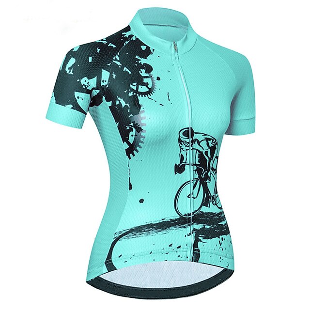 Women's Cycling Jersey Geometric Patterned Novelty Short
