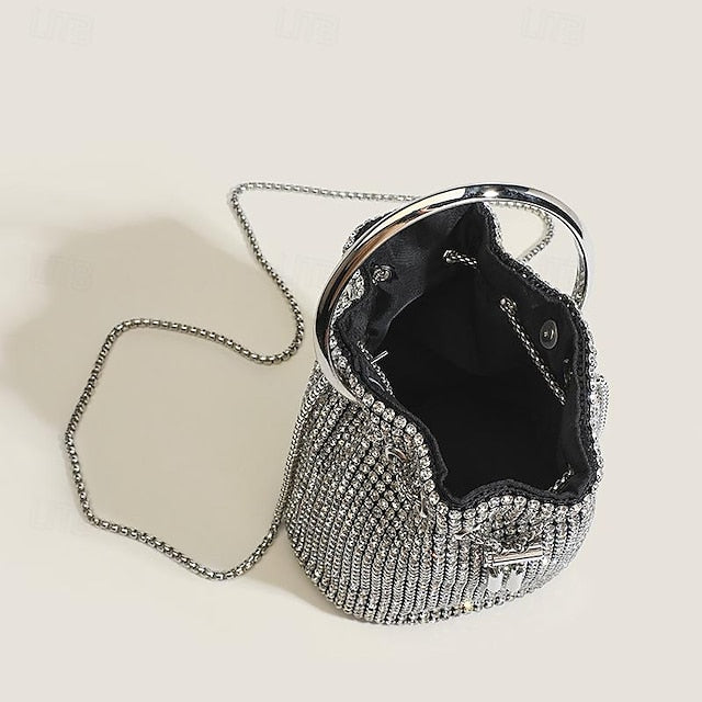 Leather Women's Chain Party Wedding Evening Clutch PU Bag