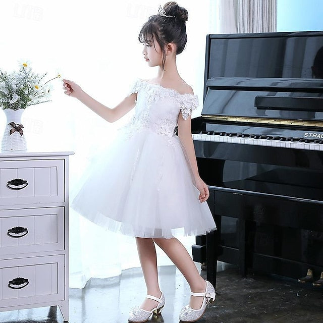 Girl Flower Party 3/4 Girls' Sequin Dress Toddler