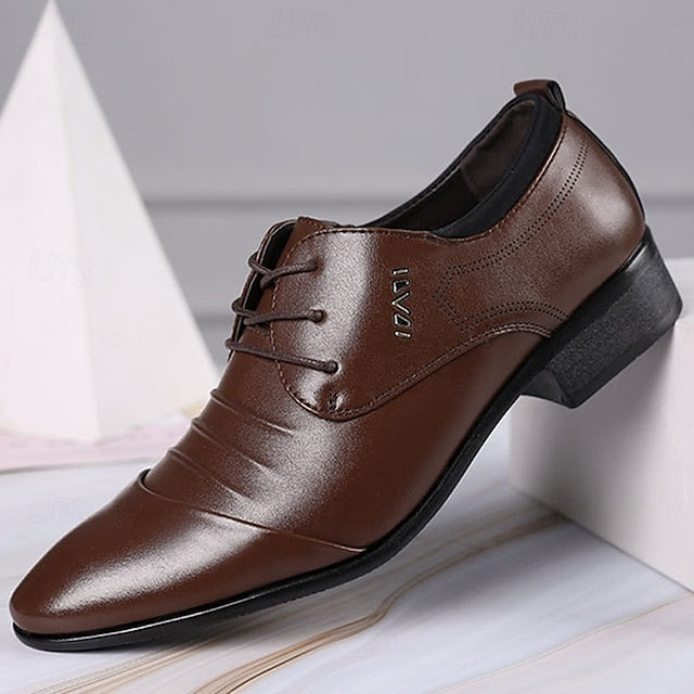 Lace-Up for Men's Shoes Elegant - Formal White