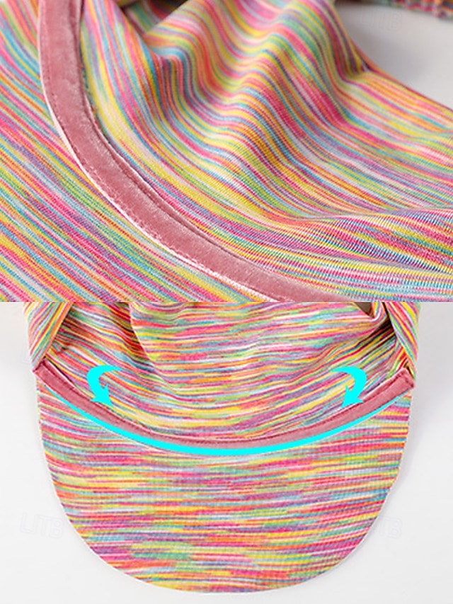 Women's Elastic Sports Hollow Top Sun Hat - Lightweight UV