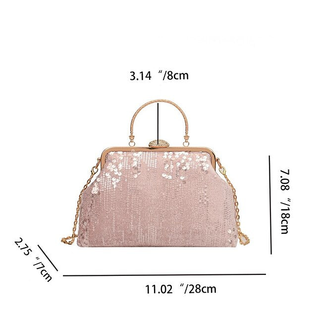 Synthetic Women's Clutch Handbag Bags Bag Dome Party