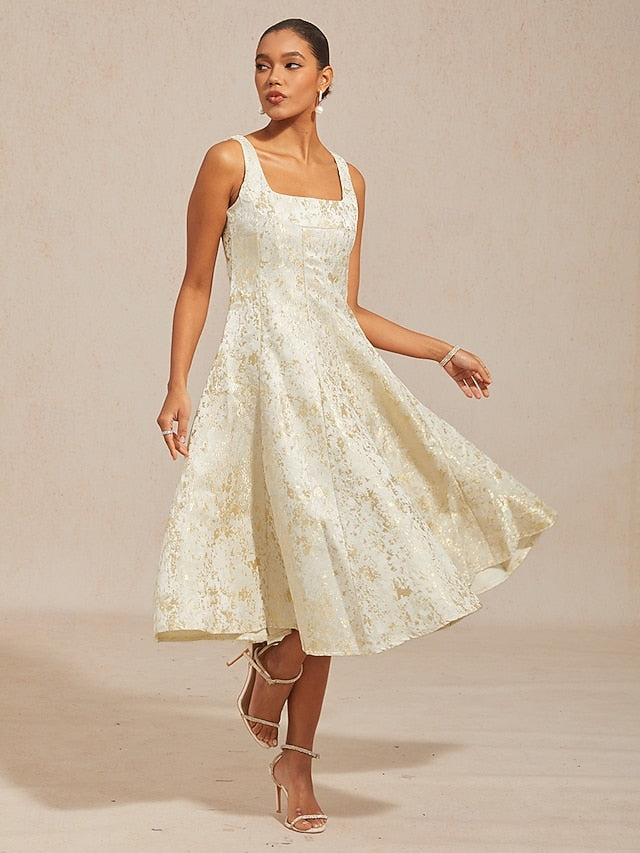 Women's Midi Dress Sheath Dress Elegant Graphic Sleeveless