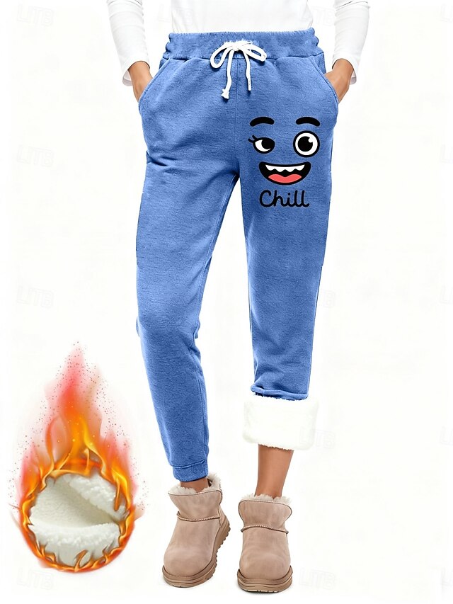 Women's Sweatpants Fleece Pants Slacks Vacation Fashion