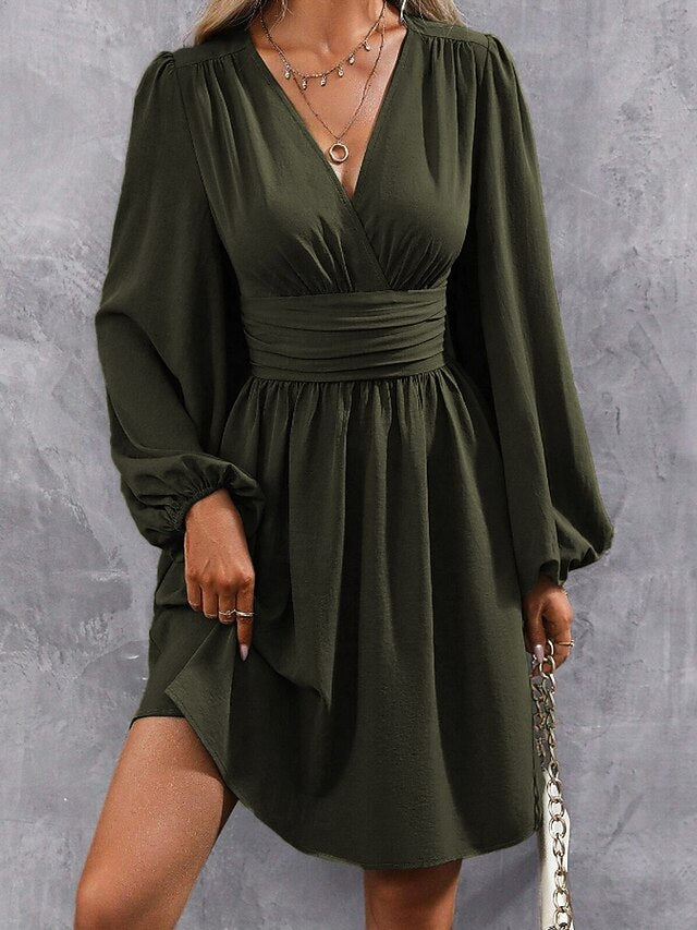 Women's Mini Dress Casual Dress Ruched Dress Modern Daily