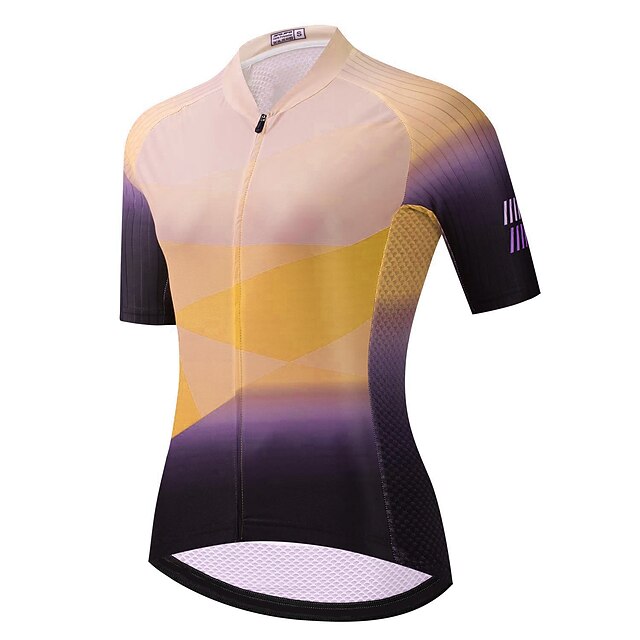 Women's Cycling Jersey Geometric Short Sleeve Bike Jersey