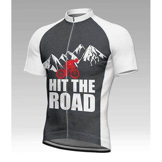 Men's Women's Cycling Jersey Graphic Geometric Letter