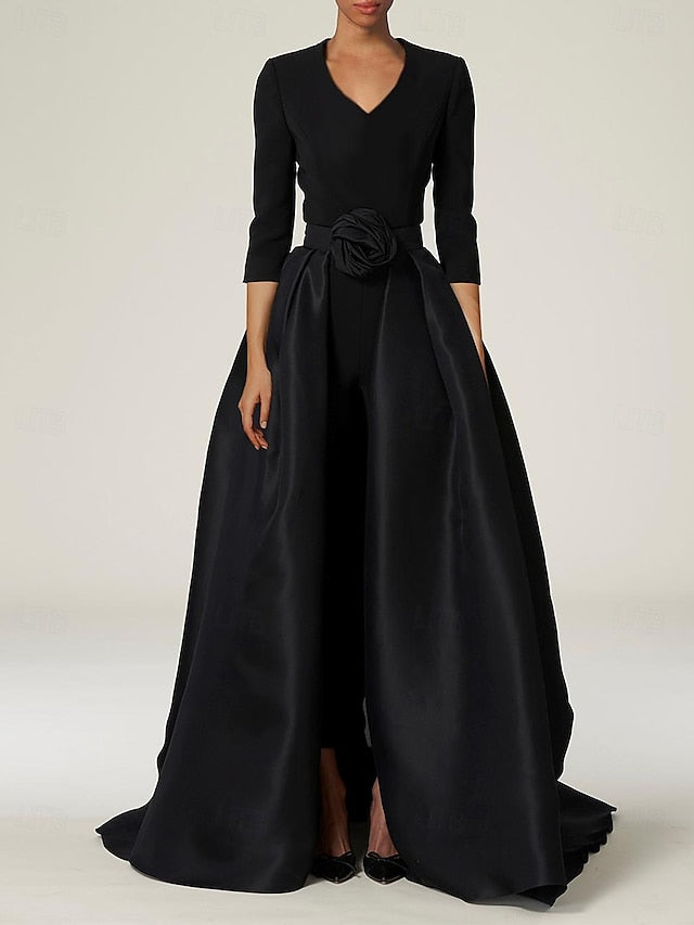 Elegant With Bride the Dress Overskirt of Simple Mother Jumpsuit