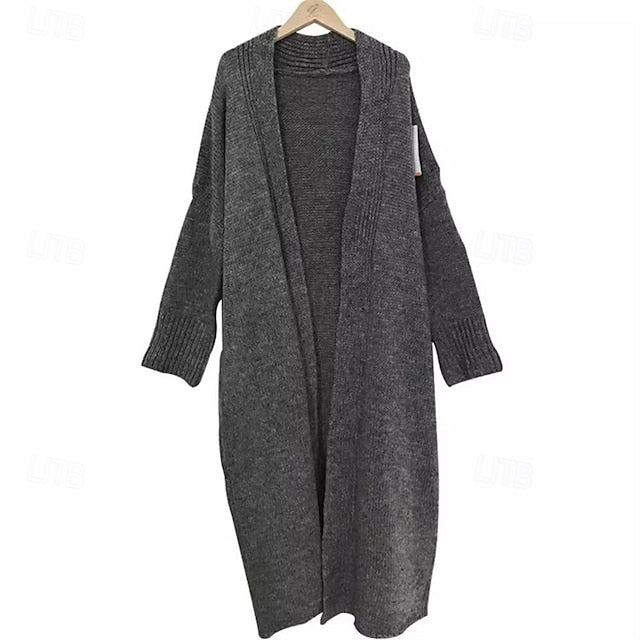 Women's Sweater Cardigan Fashion Streetwear Daily Solid