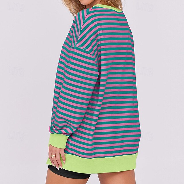 Women's Pullover Sweatshirt Casual Tops Long Sleeve Top