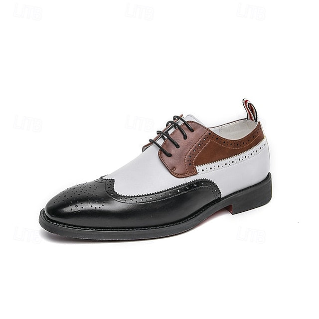 Wingtip with Men's White Brown Oxford and Shoes