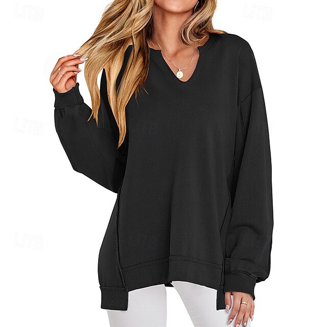 Women's Pullover Sweatshirt Casual Tops Long Sleeve Top