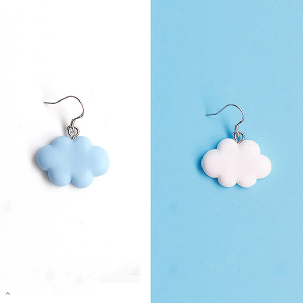 Boucles d'oreilles Nuage Bleu