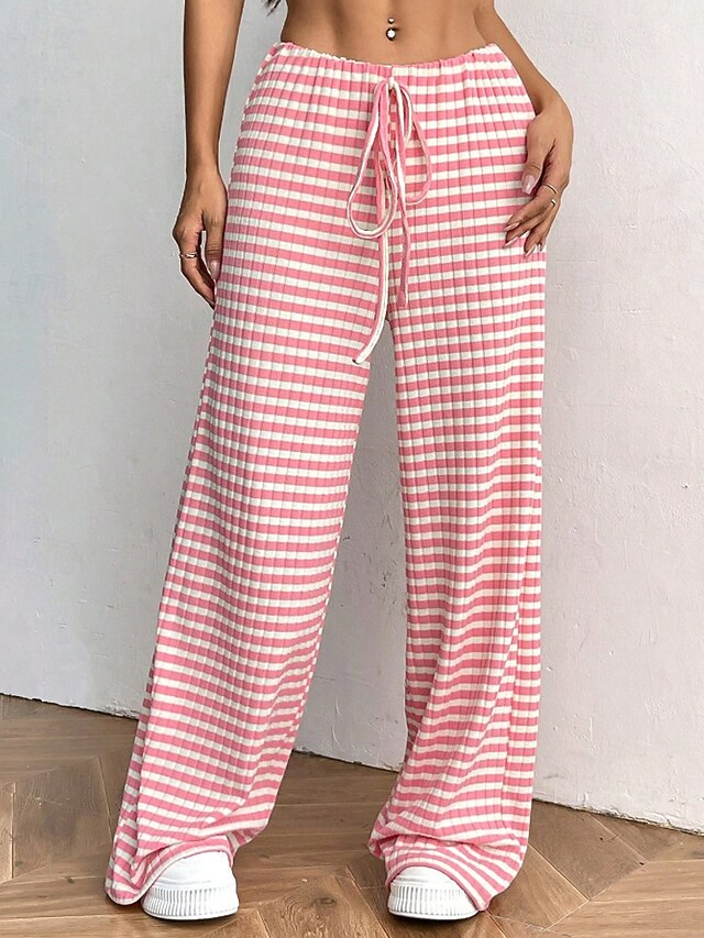 Women's Slacks Pants Trousers Streetwear Casual Full Length