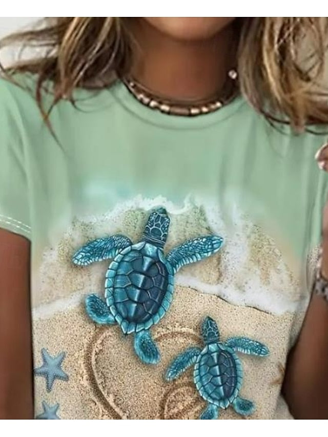 Women's T Shirt Print Floral Graphic Rose Elegant Vintage