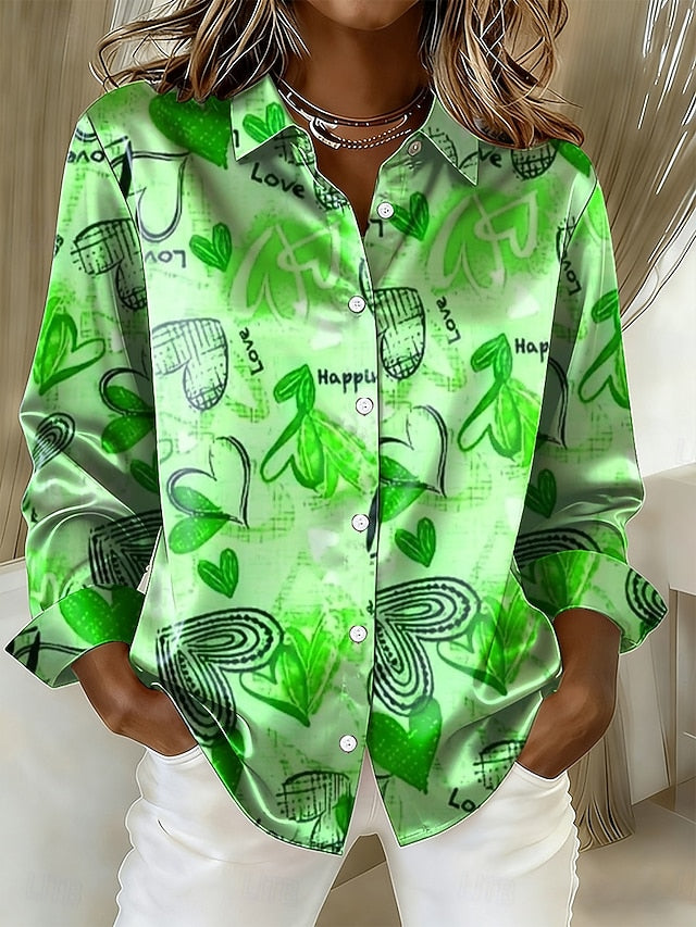 Valentine's Day Women's Shirt Heart Graphic Vintage