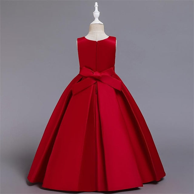 Flower Gown Dress Party Girl Evening Girls'