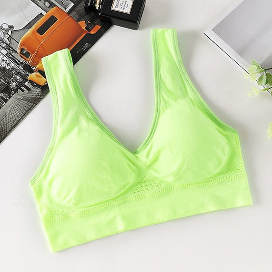 Women's Light Support Sports Bra Running Bra Open Back Bra