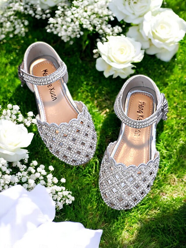 â€?Shoes Scalloped Mary Sparkly Jane Rhinestone Girls'