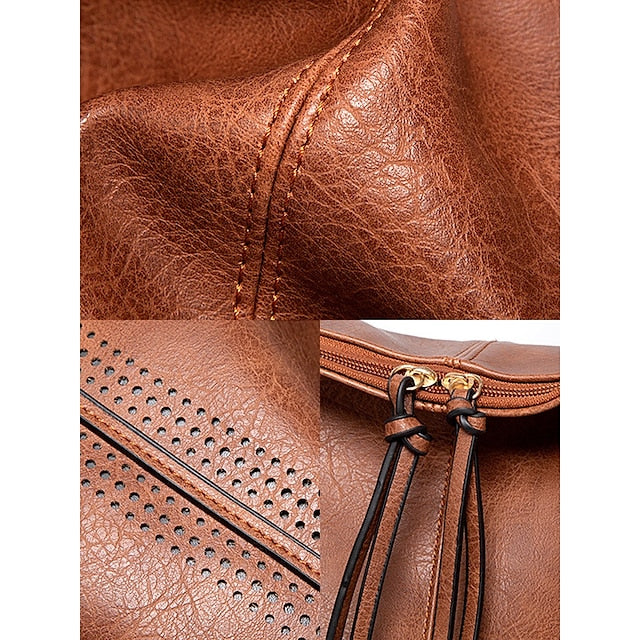 with Set Women's Hobo Wallet Faux Matching Leather Bag