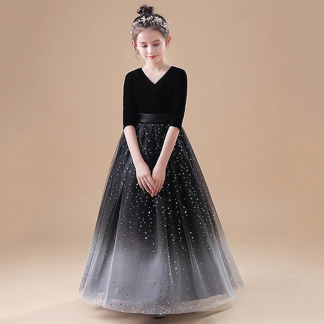 Girls' Flower Dress Princess Kid's Girl