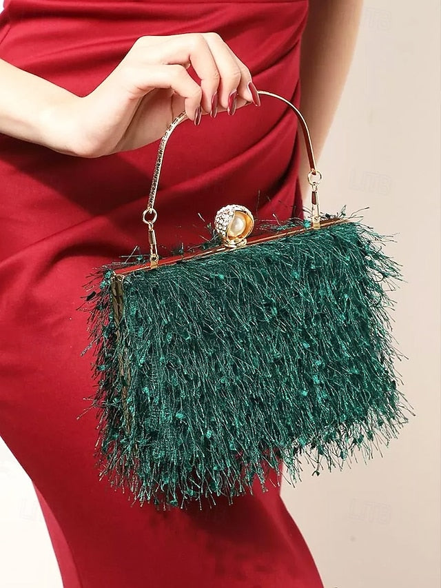 Green – Women's Red Party Elegant Handbag Christmas
