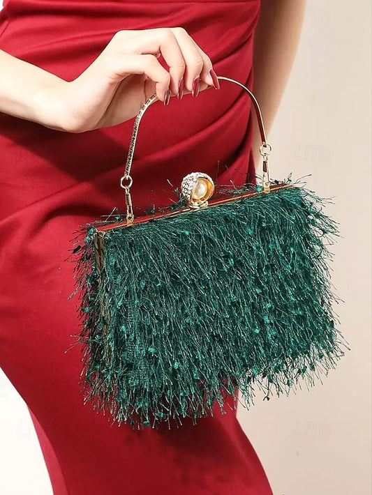 Green – Women's Red Party Elegant Handbag Christmas
