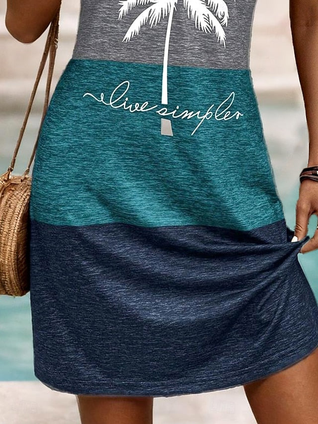 Women's Mini Dress A Line Dress Summer Dress Off The