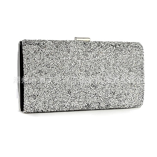 Glitter Women's Clutch Silver