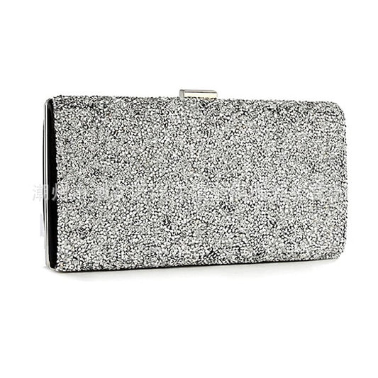 Glitter Women's Clutch Silver