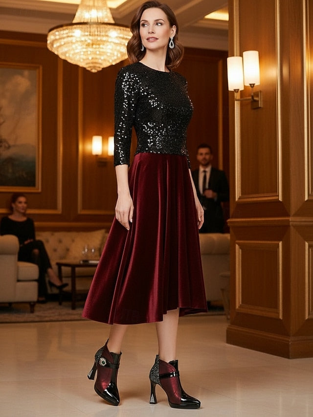 High Ankle Heel Glitter Boots Women's