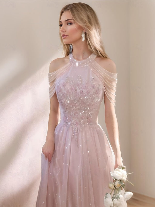 A-Line Prom Dresses Vintage Dress Formal Prom Floor Length