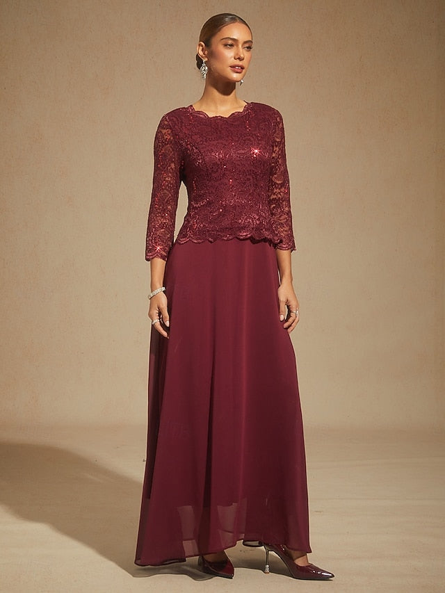 Women's Midi Dress Chiffon Dress A Line Dress Elegant