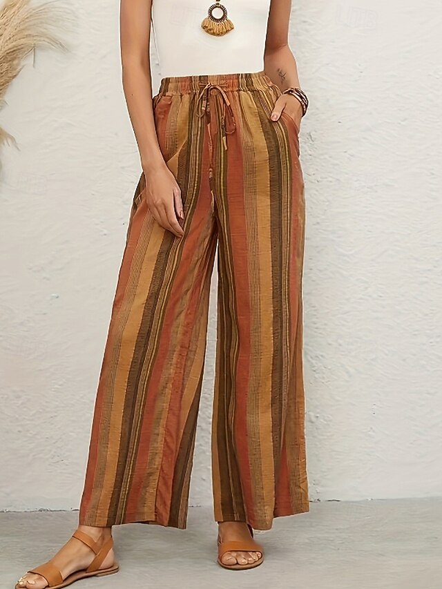 Women's Slacks Pants Trousers Casual Full Length Natural