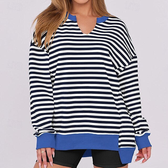 Women's Pullover Sweatshirt Casual Tops Long Sleeve Top