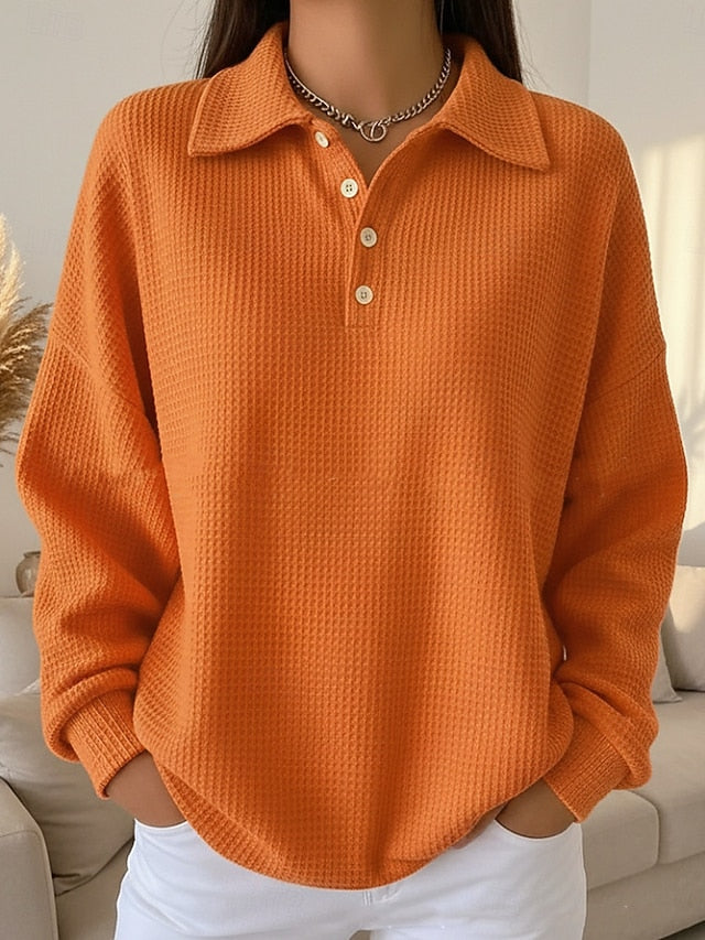 Women's Pullover Sweatshirt Active Sports Fashion Long