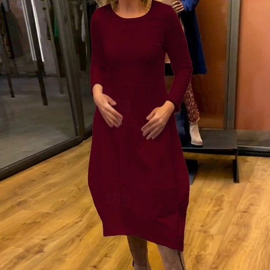 Women's Midi Dress Hoodie Dress Casual Dress Elegant