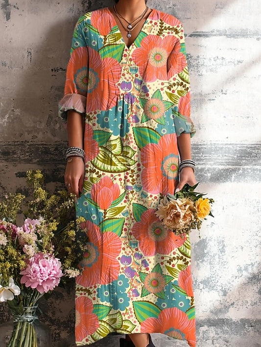 Easter Women's Midi Dress Sundress A Line Dress Vacation